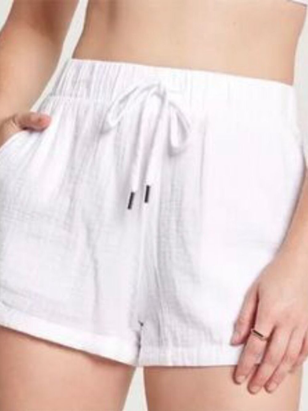 Calia Women's High Waisted Dolphin Short in Pure White Size S NWT